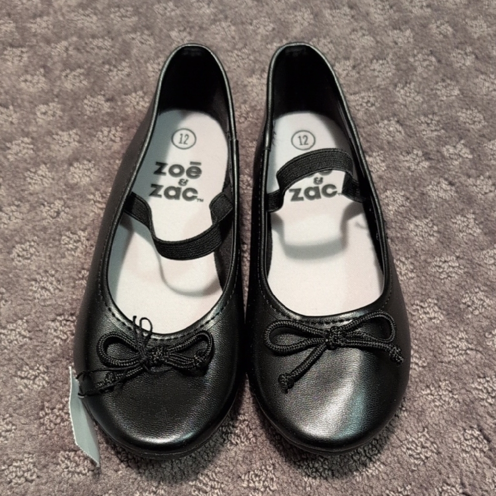 Kids Black Ballet Flats